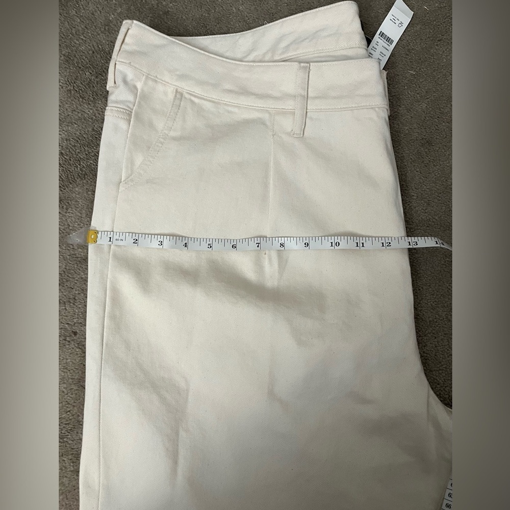 J.Crew Beige Cotton Twill Wide-Leg Shorts Size 36 NWT - Picture 9 of 9